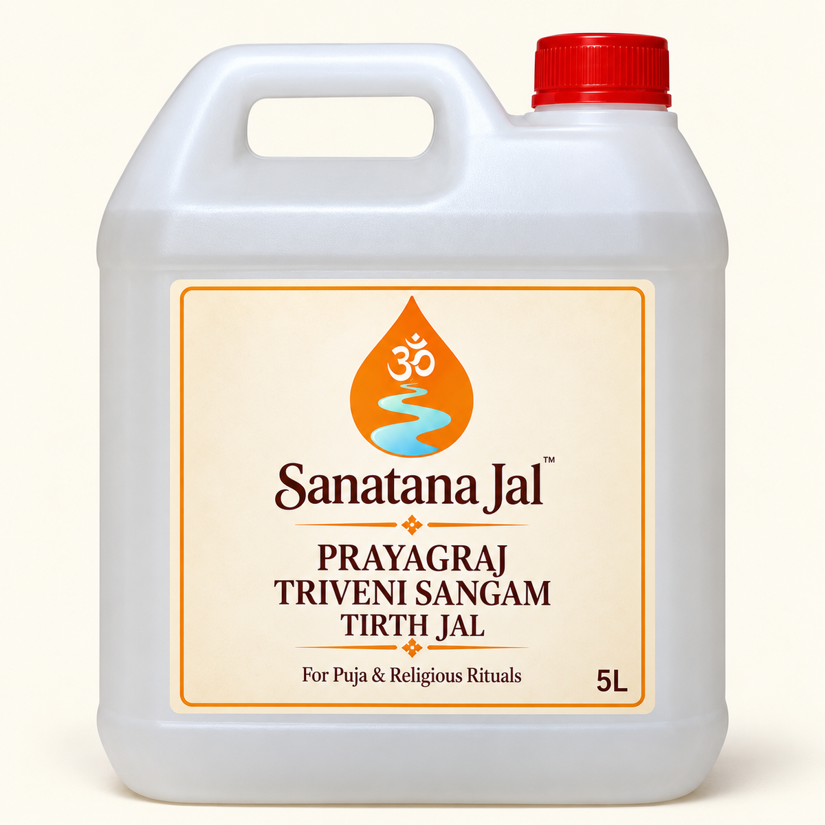 Sanatana Jal Prayagraj Triveni Sangam Tirth Jal 5 litre can