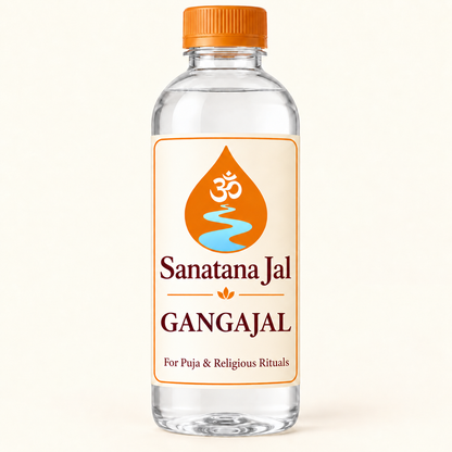 Sanatana Jal Gangajal bottle with updated blue-water logo