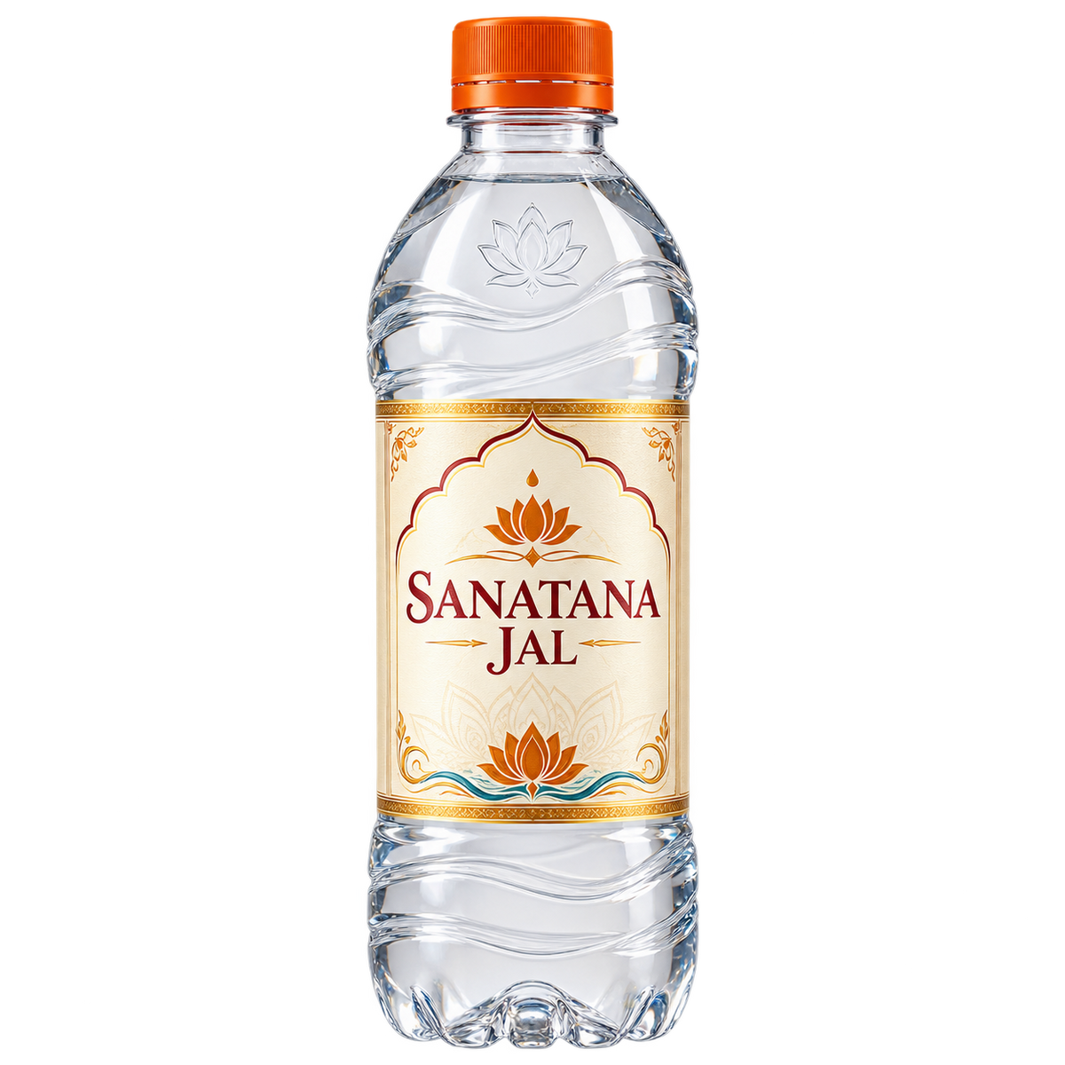 Sanatana Jal Gangajal bottle — illustrative packaging mockup